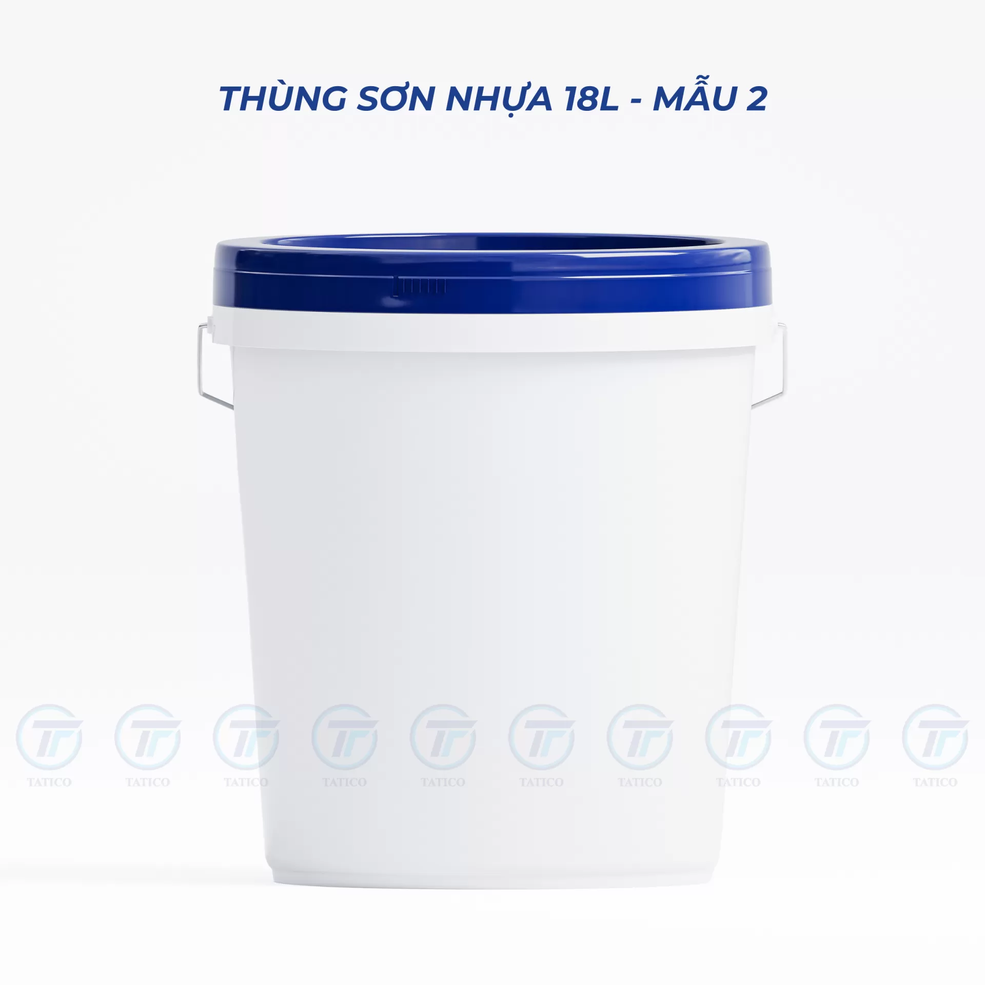 Vỏ thùng sơn nhựa 18L - dạng nắp mở nhiều lần